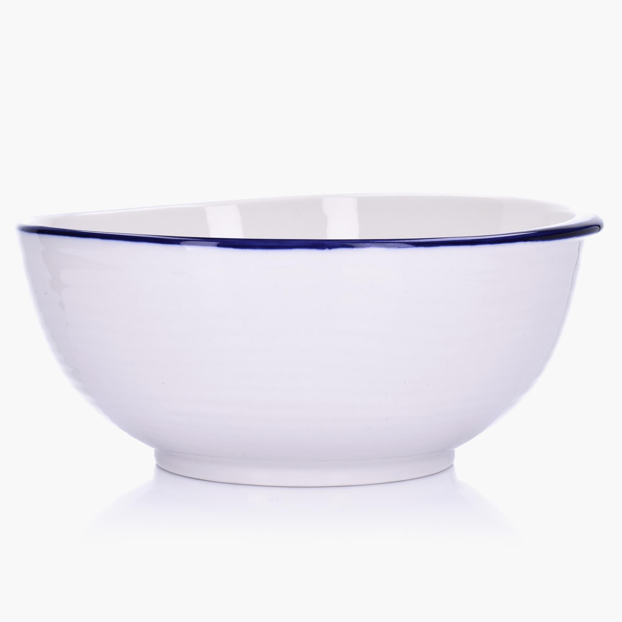 37-OZ Asymmetrical Porcelain Serving Bowl - Set of Four