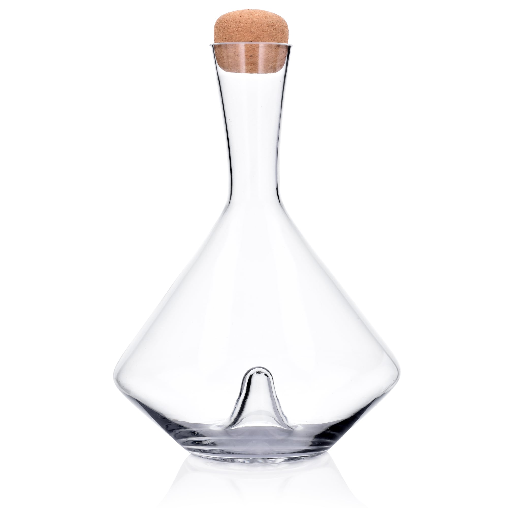 1.5-Liter Glass Decanter with Cork Stopper