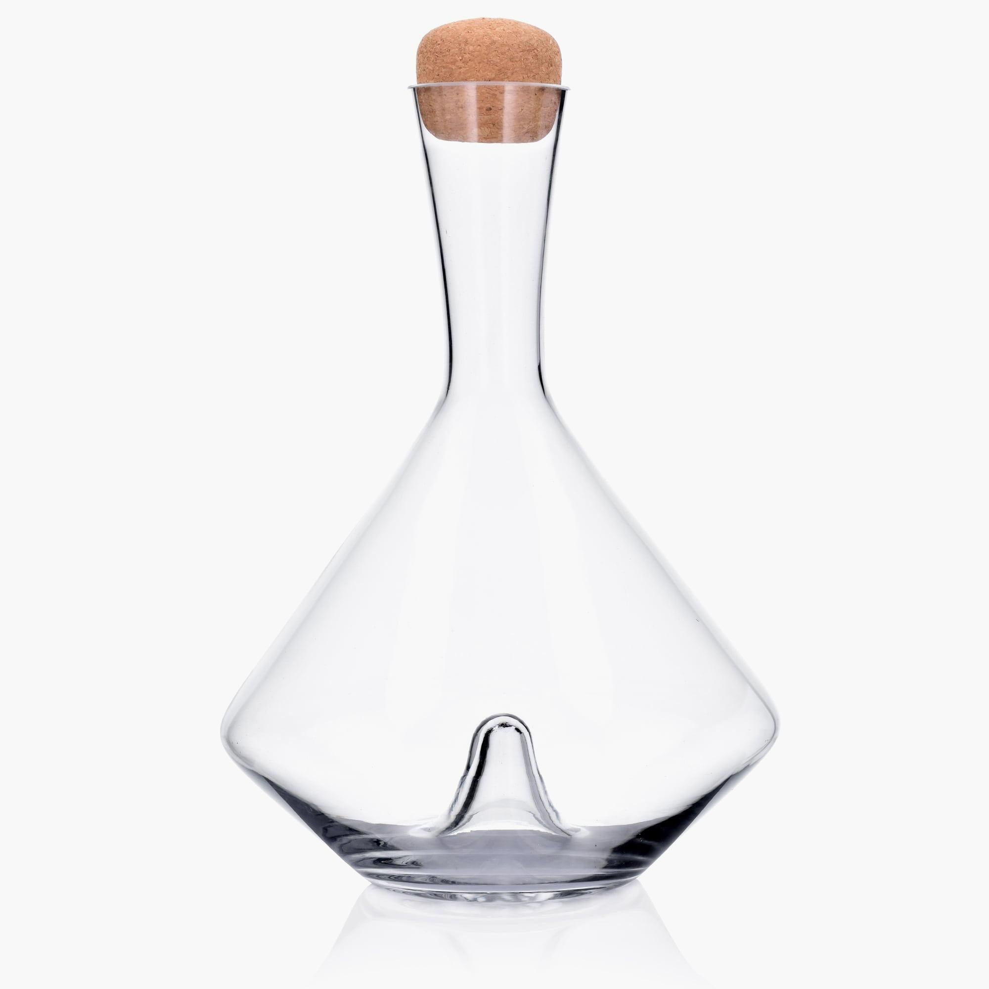 1.5-Liter Glass Decanter with Cork Stopper