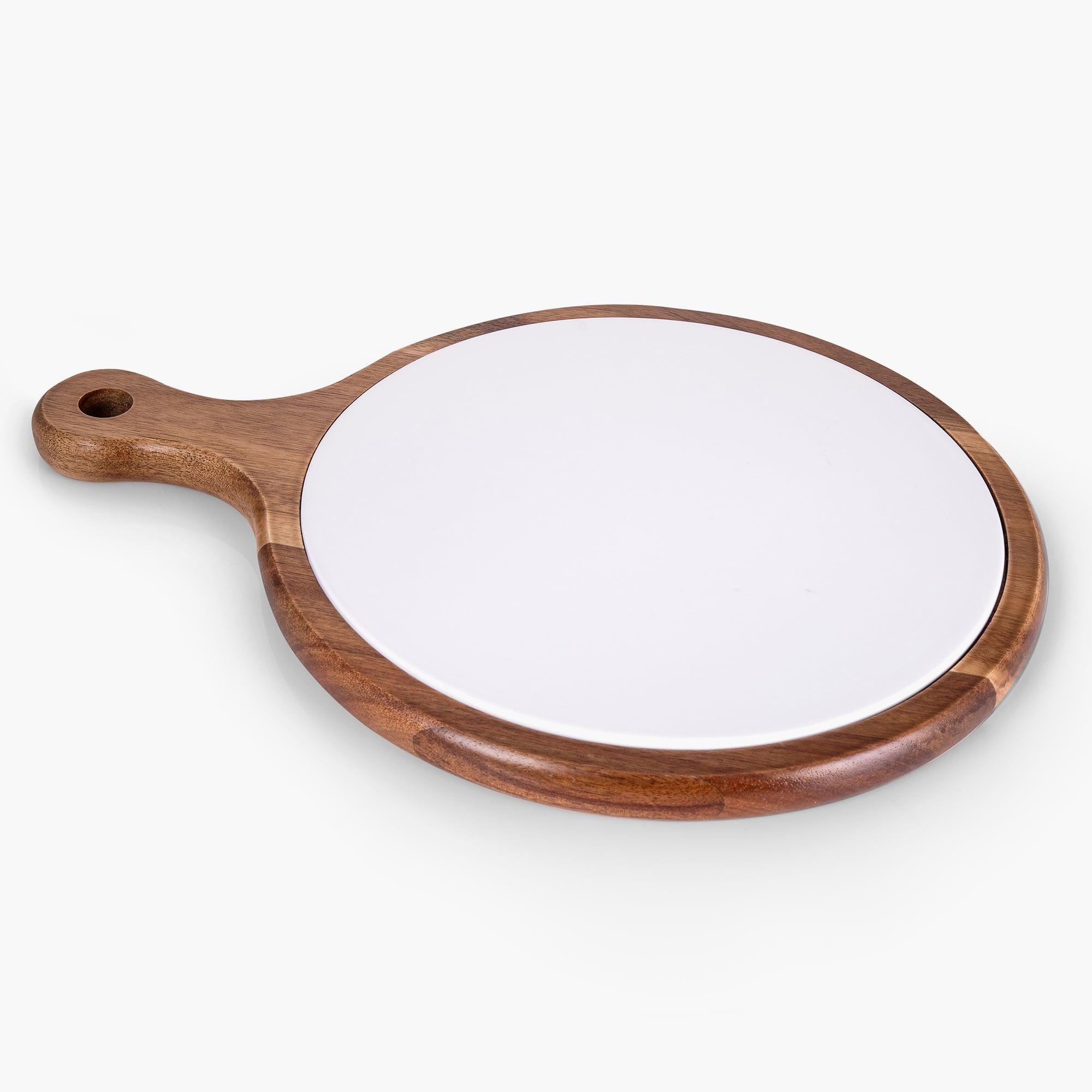 11.4-Inch Acacia Serving Board With Handle