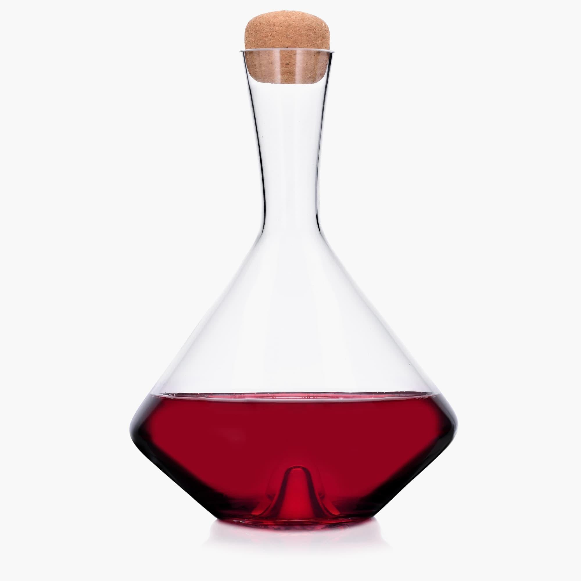 Wine Decanter and Six 18 OZ Red Wine Glasses