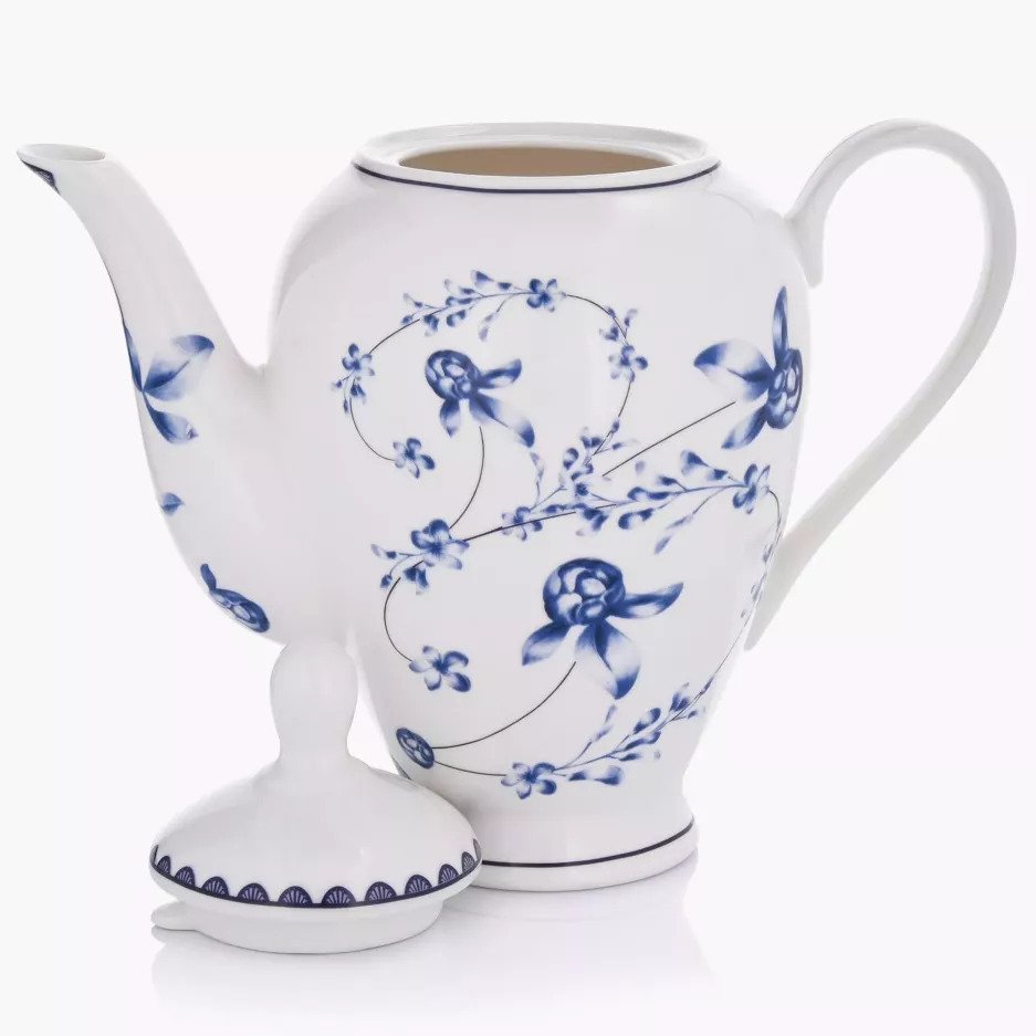 40-OZ  Floral Porcelain Teapot