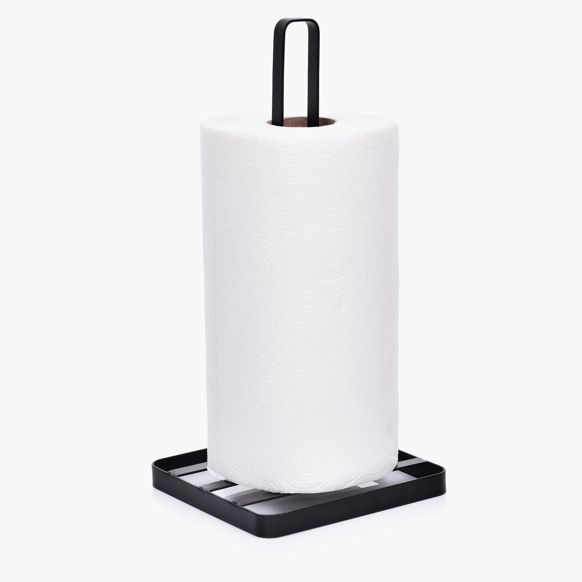 Black Stainless Steel Paper Towel Stand