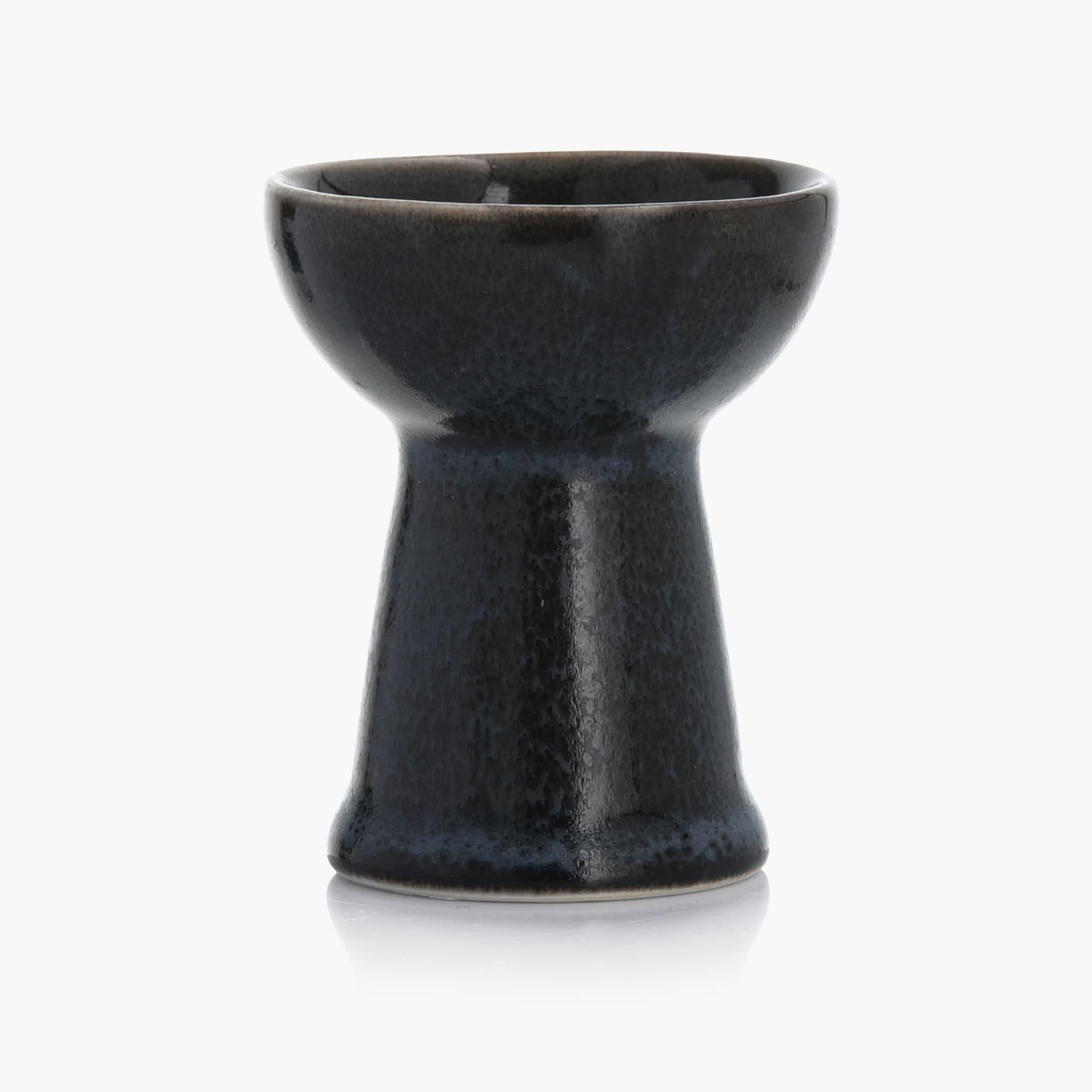 Black Porcelain Egg Cup - Set of Twelve