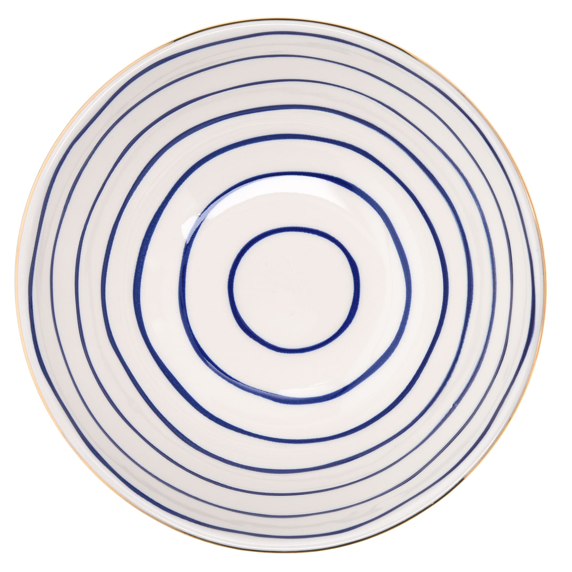 16-OZ Striped Stoneware Bowl - Set of Four