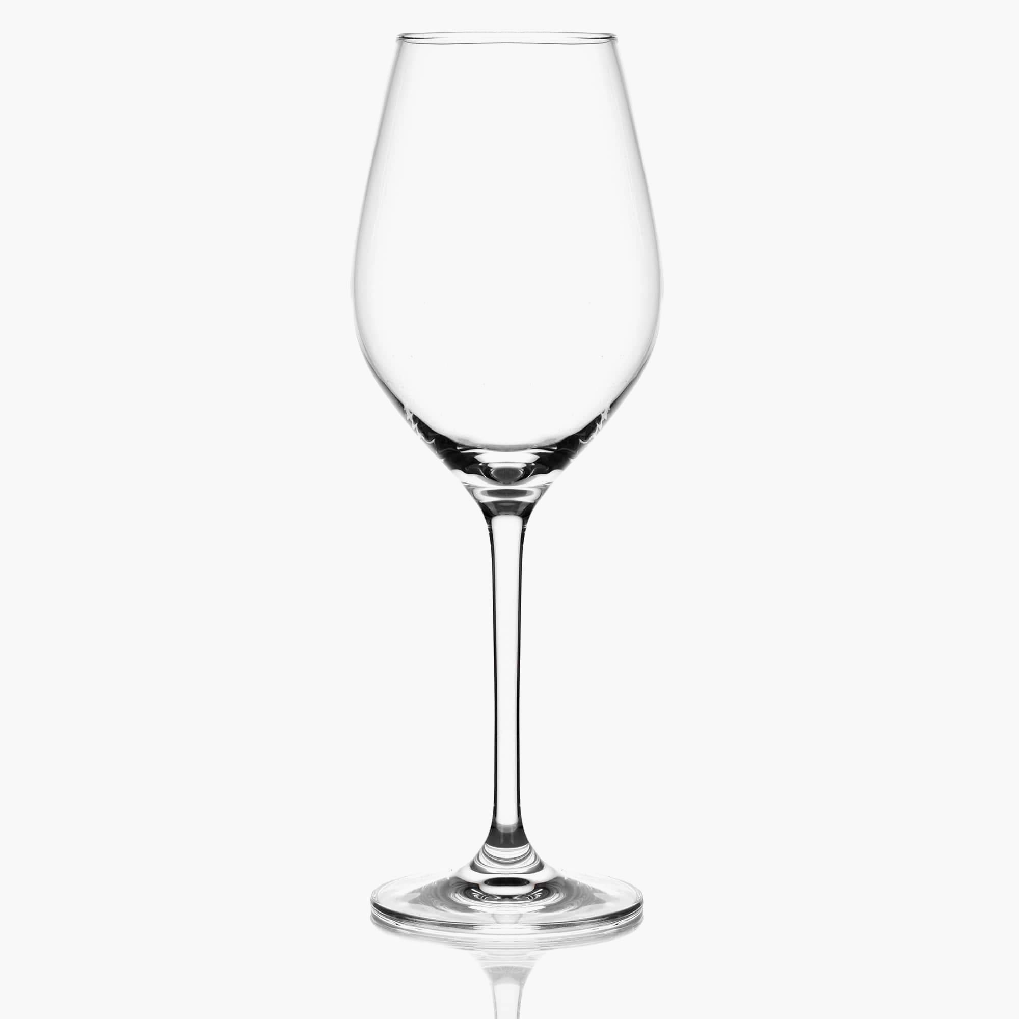 Set of Six 12-OZ White Wine Glasses
