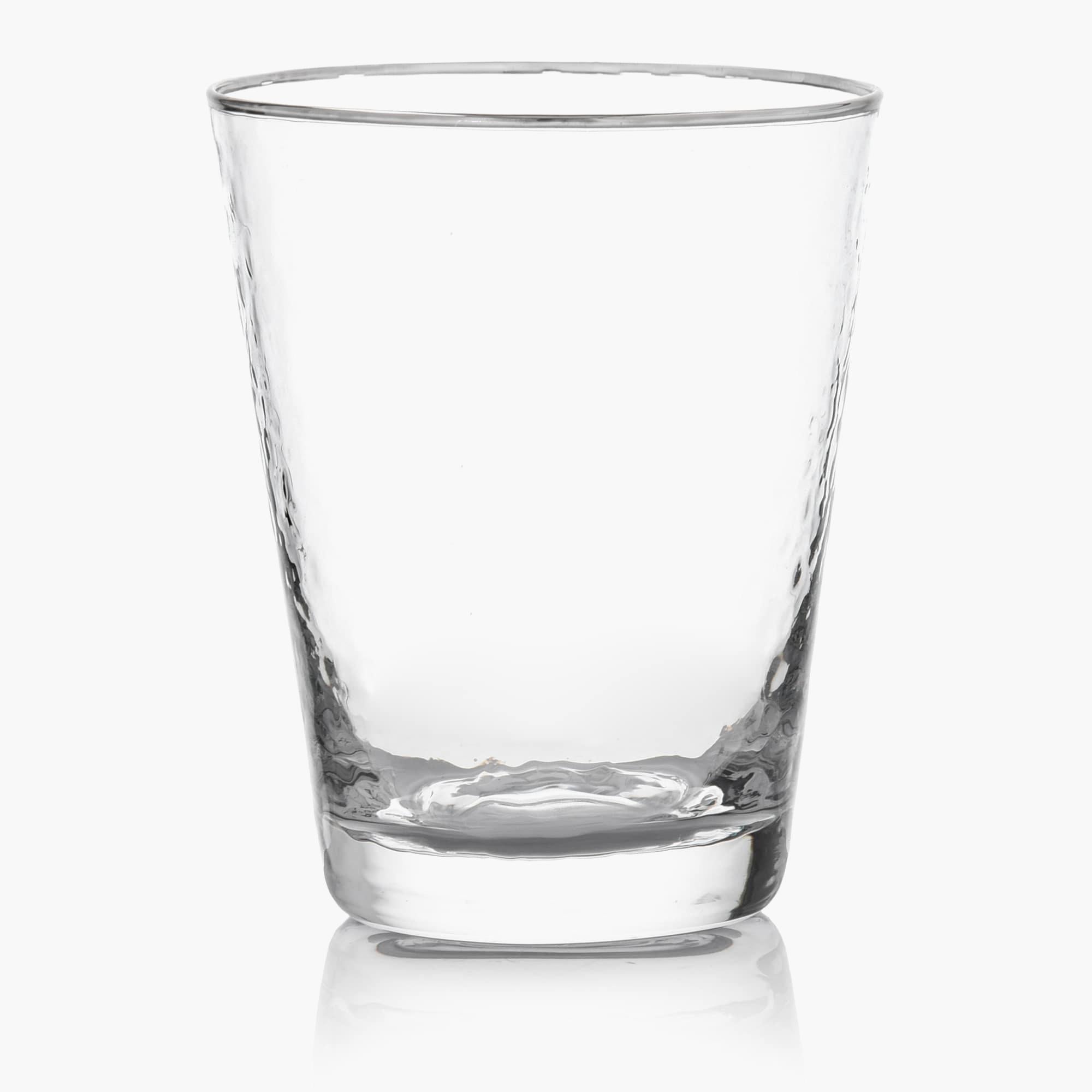 12-OZ Textured Drinking Glass - Set of Four