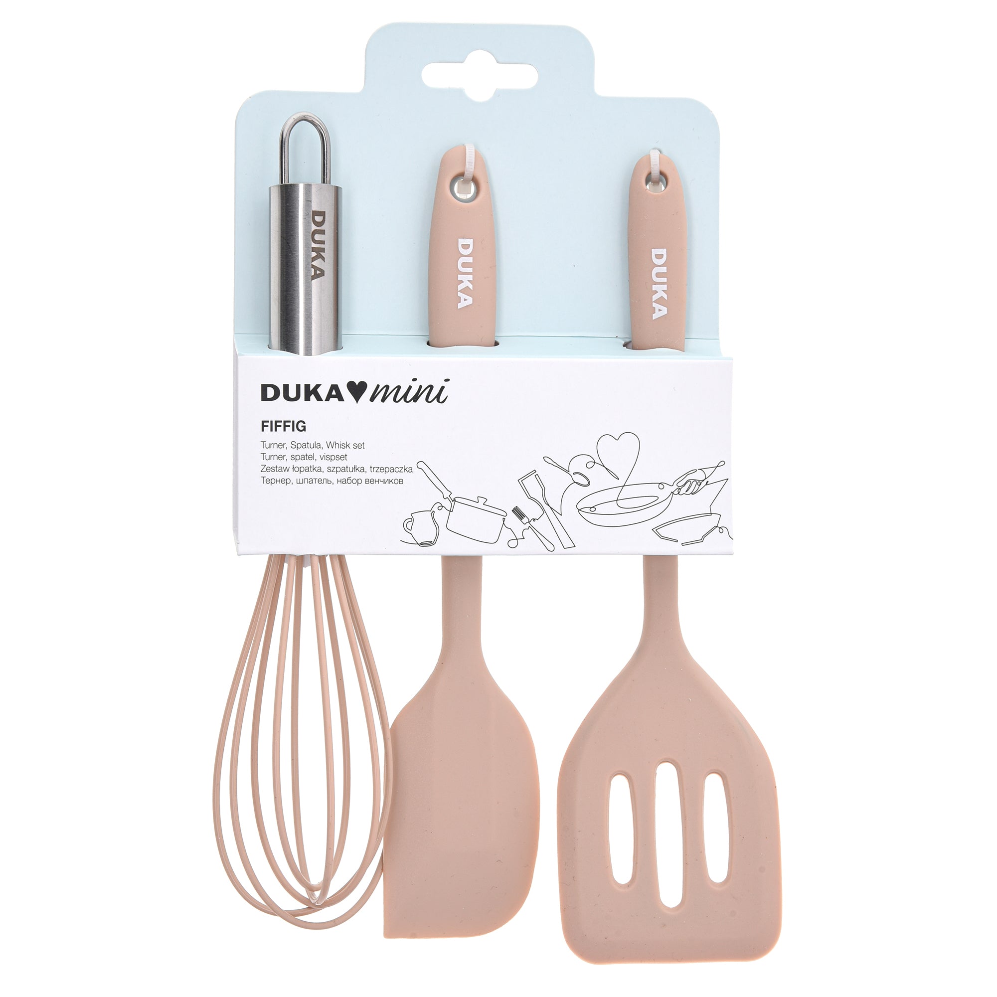 Set of Three Silicone Cooking Utensils