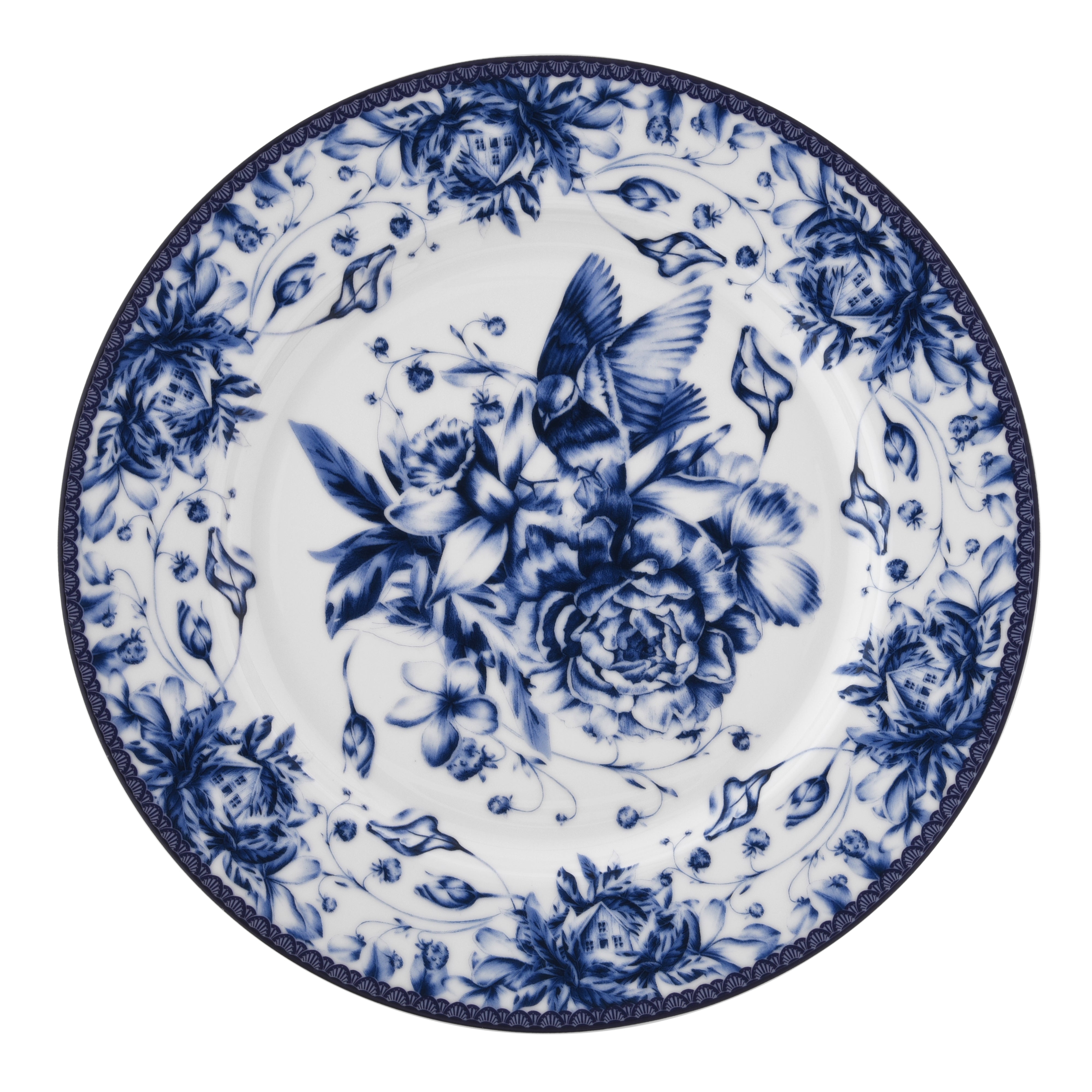 11-Inch Floral Salad Plate - Set of Six