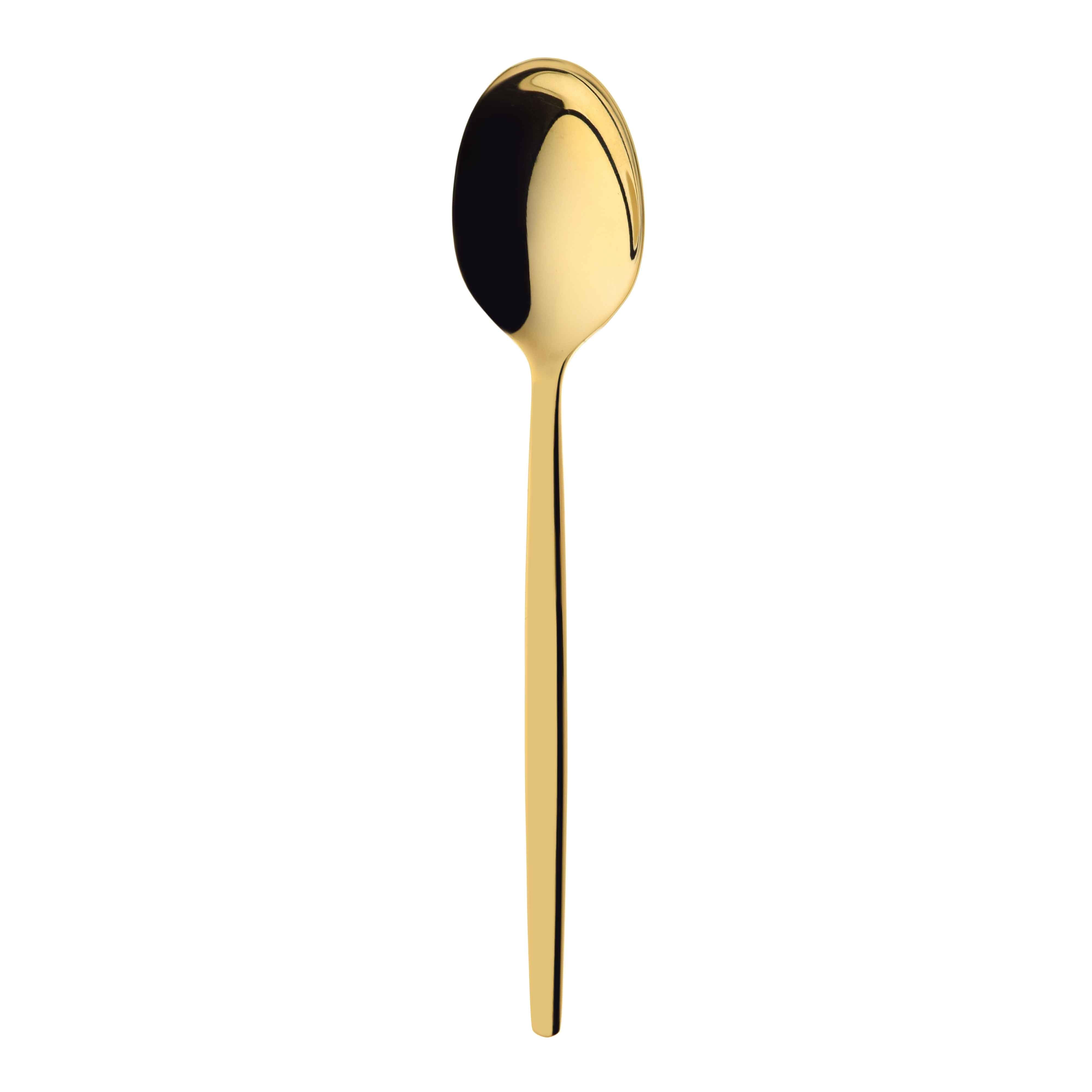 Gold Colored Stainless Steel Tablespoon - Set of Twelve